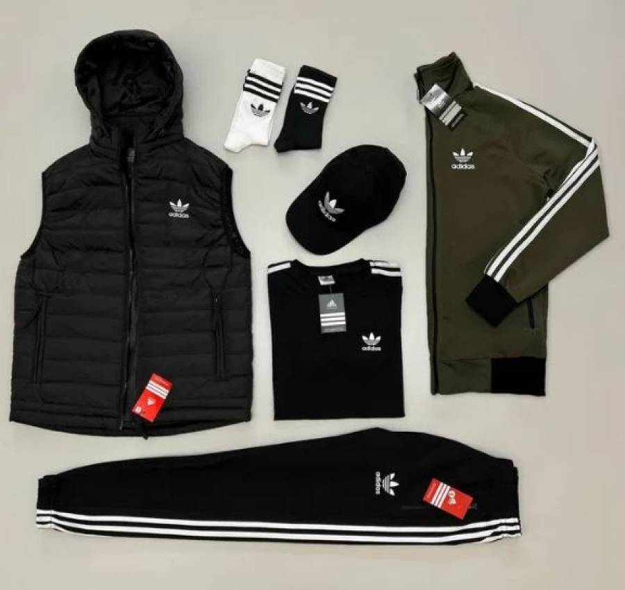 Комплект мужской Adidas костюм спортивный весна-осень с жилеткой 5
