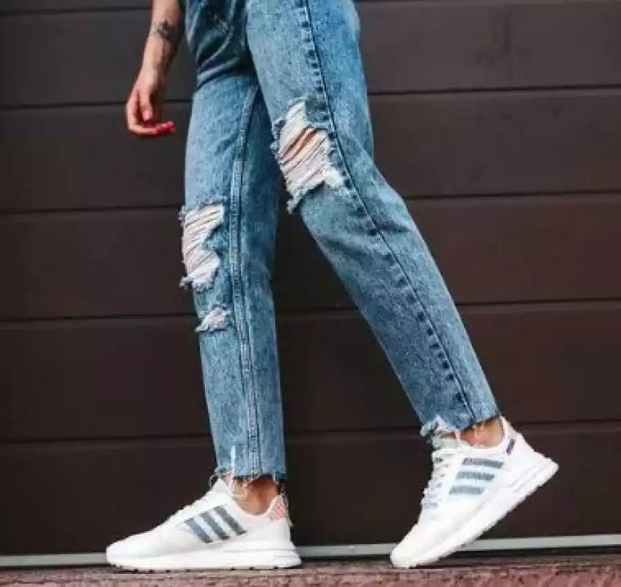 Женские  кроссовки Adidas ZX 500 белые весна-лето. Живое фото 5