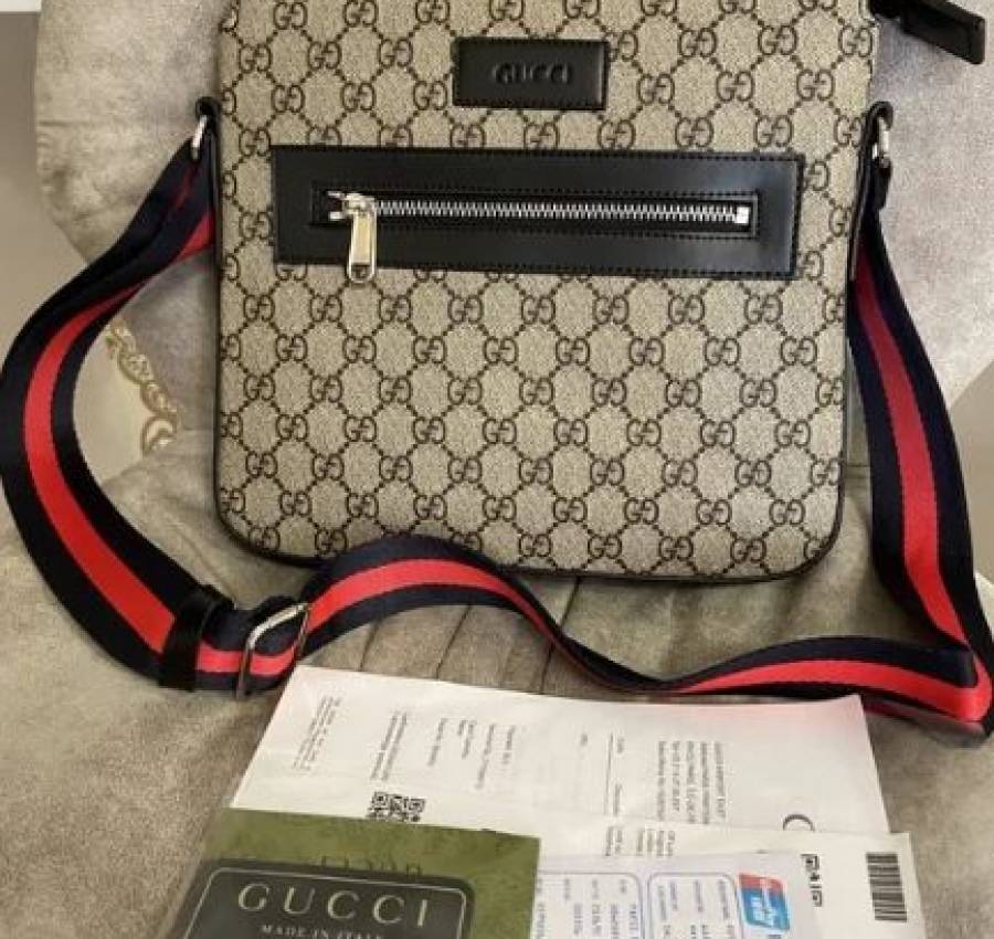 Мужская сумка планшетка Gucci через плечо в стиле гучи Турция 2