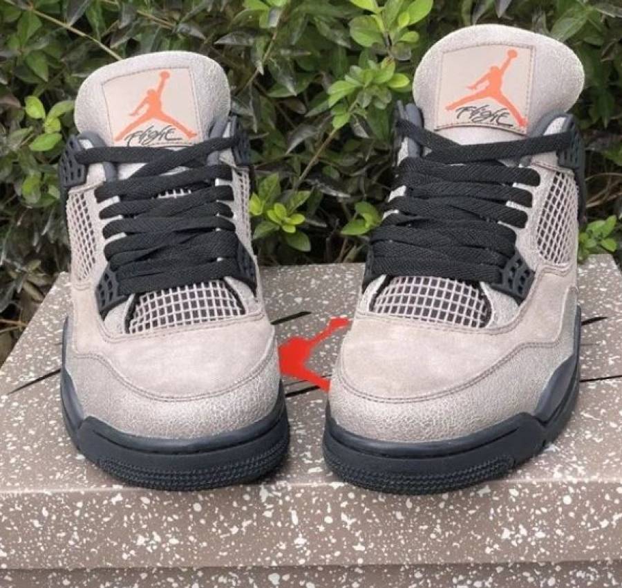 Кроссовки Nike Air Jordan 4 Retro Taupe Haze Найк Джордан коричневые 4