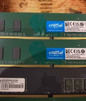 Оперативная память DDR4 8Gb 2666Mhz 3200Mhz 2400Mhz 2133Mhz Intel/AMD