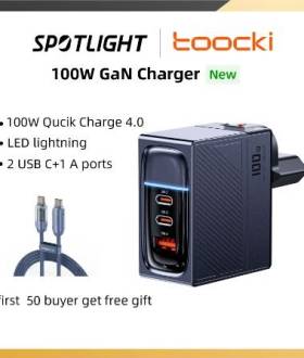 Зарядное устройство Toocki 100 Вт GaN Quick Charge