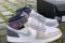 Кроссовки Nike Air Jordan 1 Mid GS White Grey Hyper Pink Джордан сірі