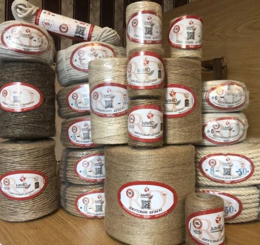 Канат джутовий, хлопковий,сізалевий діаметри в асортименті