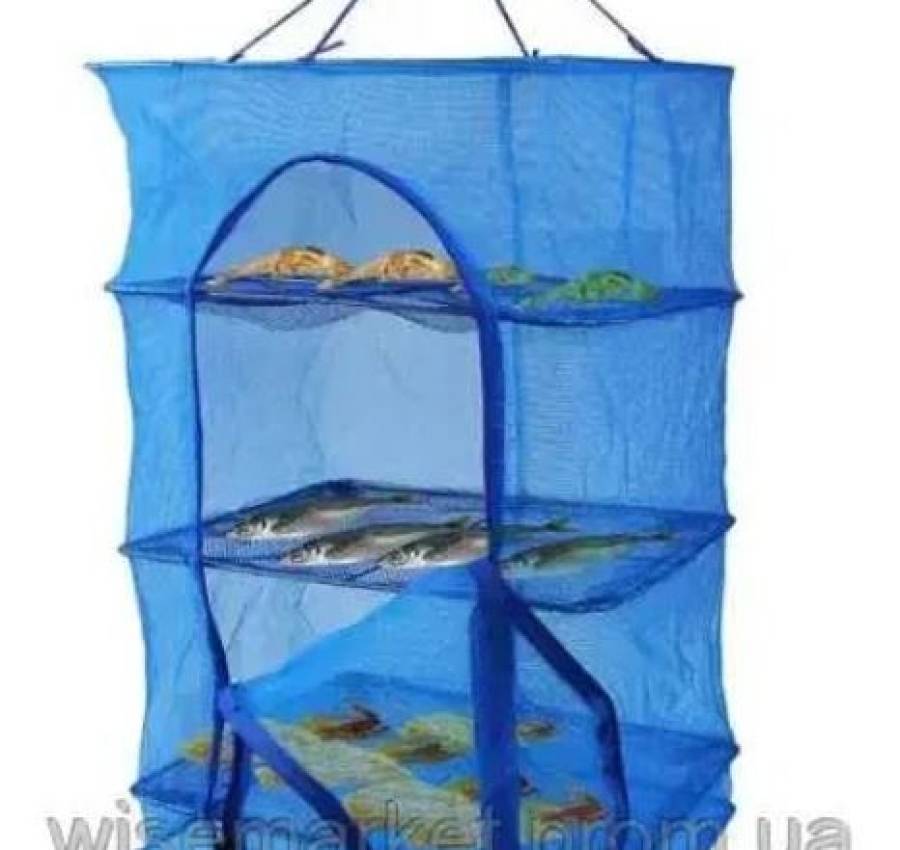 Сетка для сушки рыбы, грибов, овощей и фруктов (54х54х75 см) РАСРОДАЖА 2