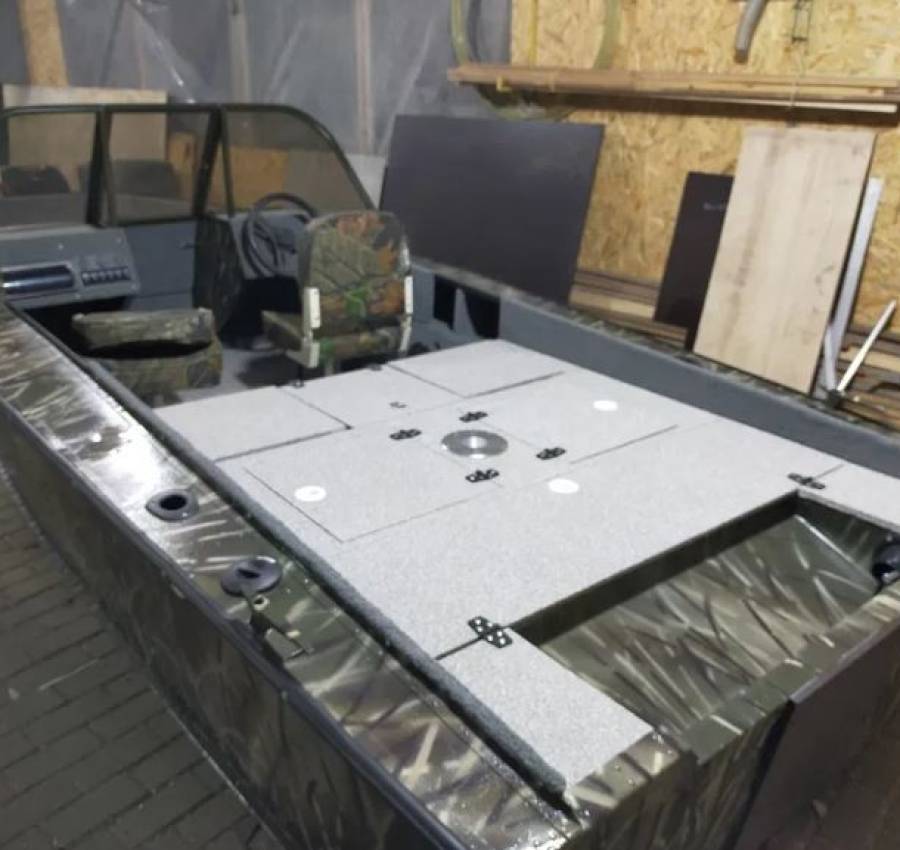 Ремонт тюнинг лодок установка стекол 6