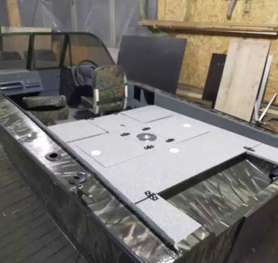 Ремонт тюнинг лодок установка стекол 6