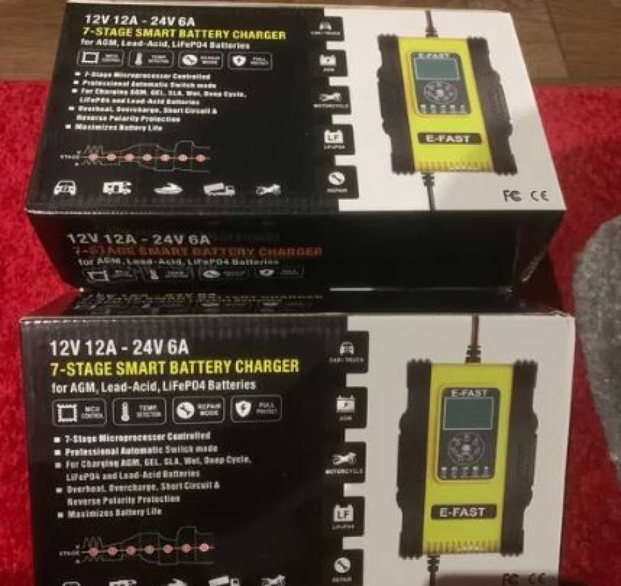 Зарядное аккумуляторов 12В 12А 24В 6А AGM EFB GEL свинцово-кислотных