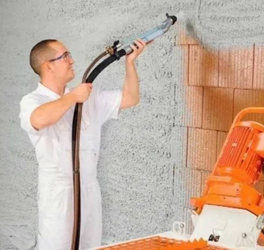 Штукатурка, штукатурка гіпсова, машина штукатурка, Полусуха Стяжка 3