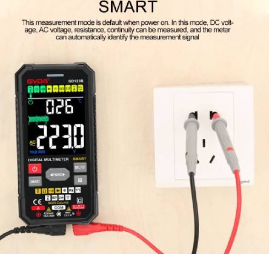 GVDA True RMS Цифровой мультиметр NCV DC AC Тестер