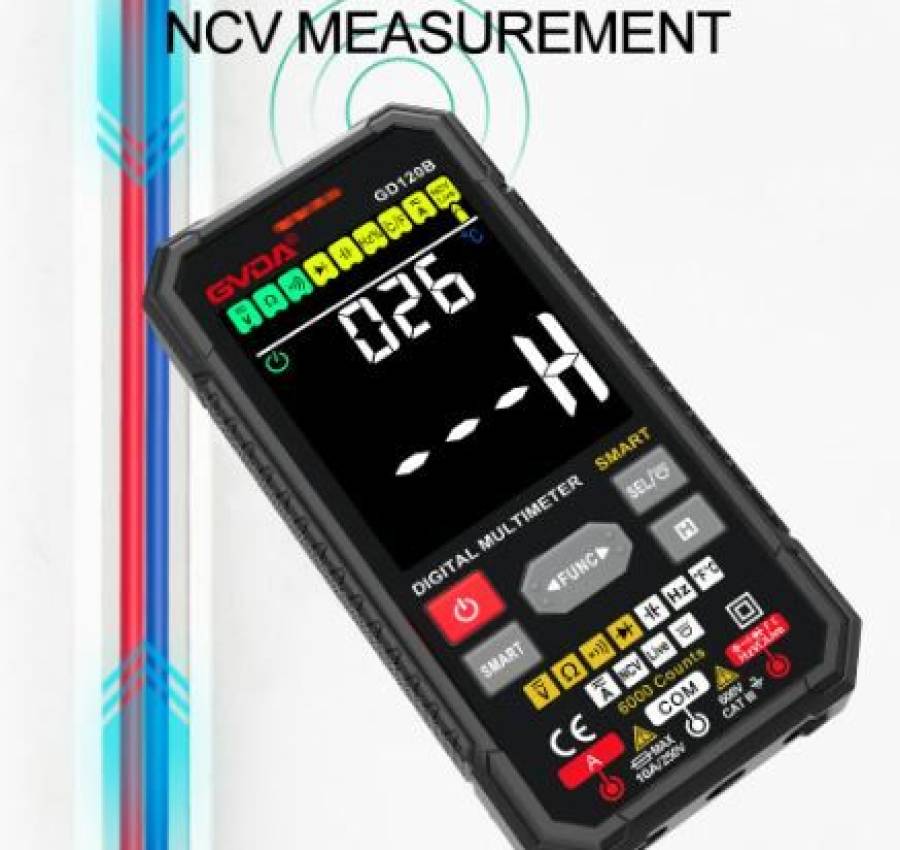 GVDA True RMS Цифровой мультиметр NCV DC AC Тестер 4