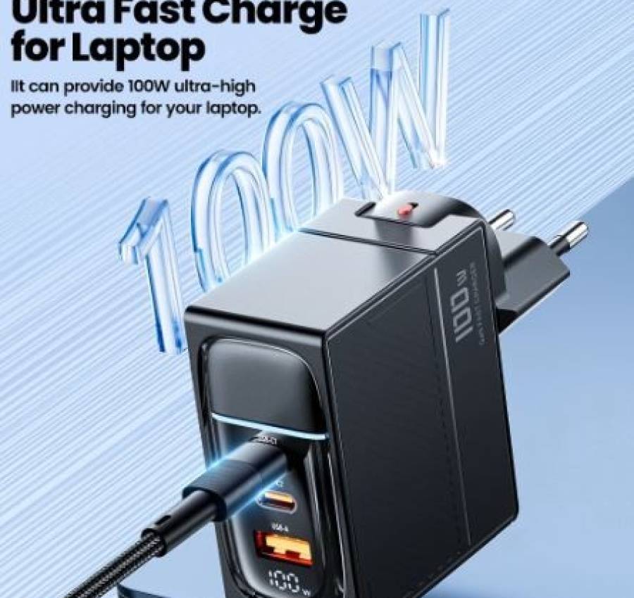 Зарядное устройство Toocki 100 Вт GaN 3