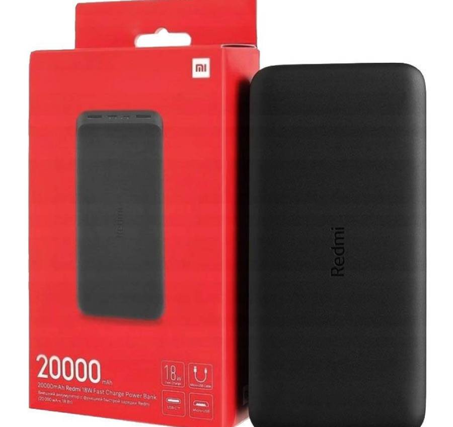 Портативное зарядное устройство Xiaomi RedMi Power Bank 20000 mAh (PB200LZM) (VXN4304GL) 6