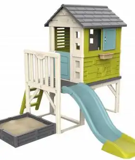 Ігровий будиночок на палях з пісочницею та гіркою Smoby